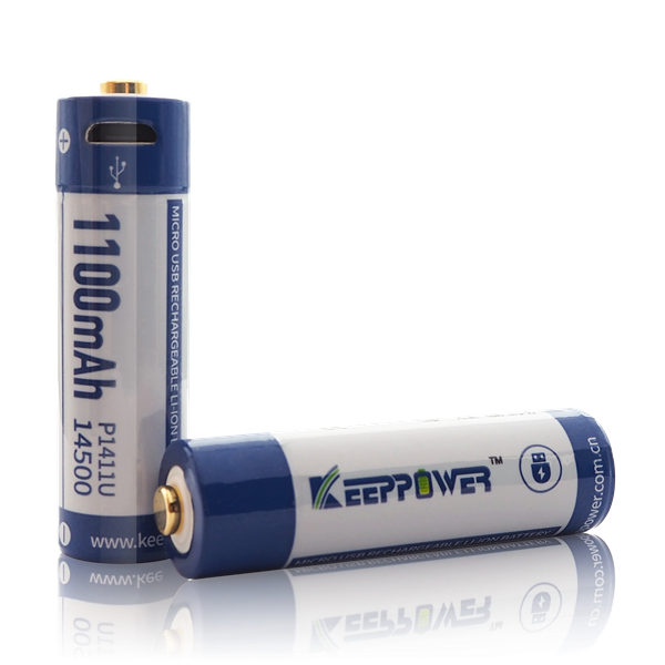 Batterie rechargeable au lithium-ion Tipsun USB 1000 Cycles