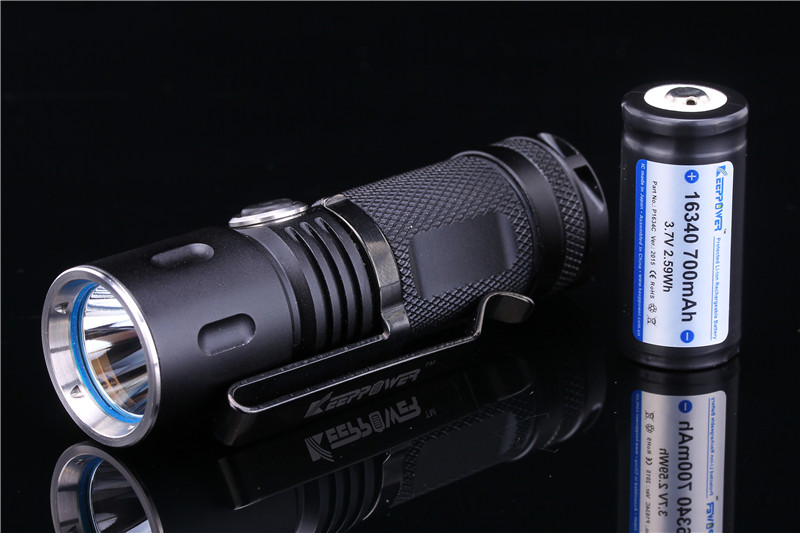 keeppower wd1c cr123 led flashlight high performance flashlight max 620
